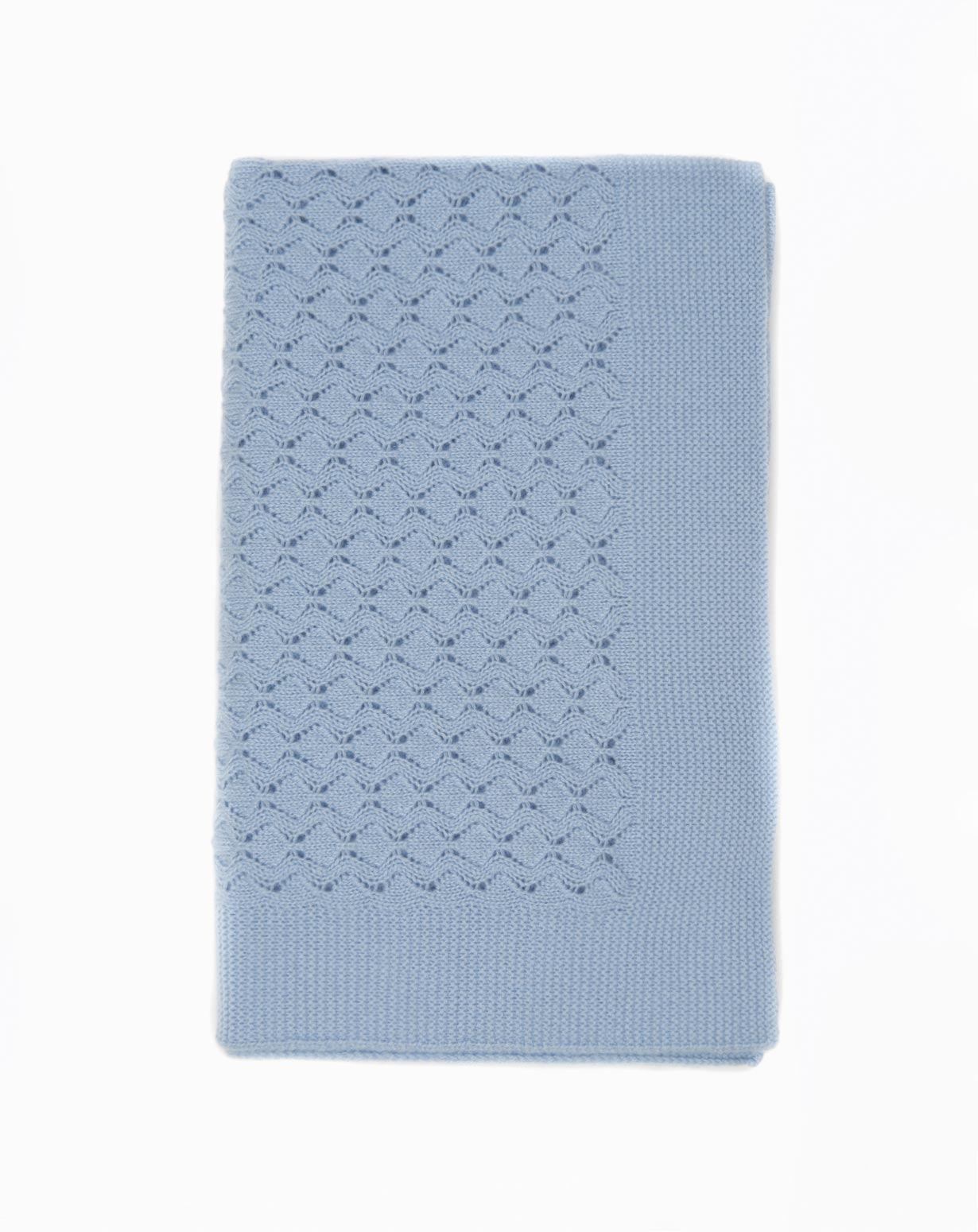 Cashmere Crochet Stitch Baby Blanket MaisonCashmere