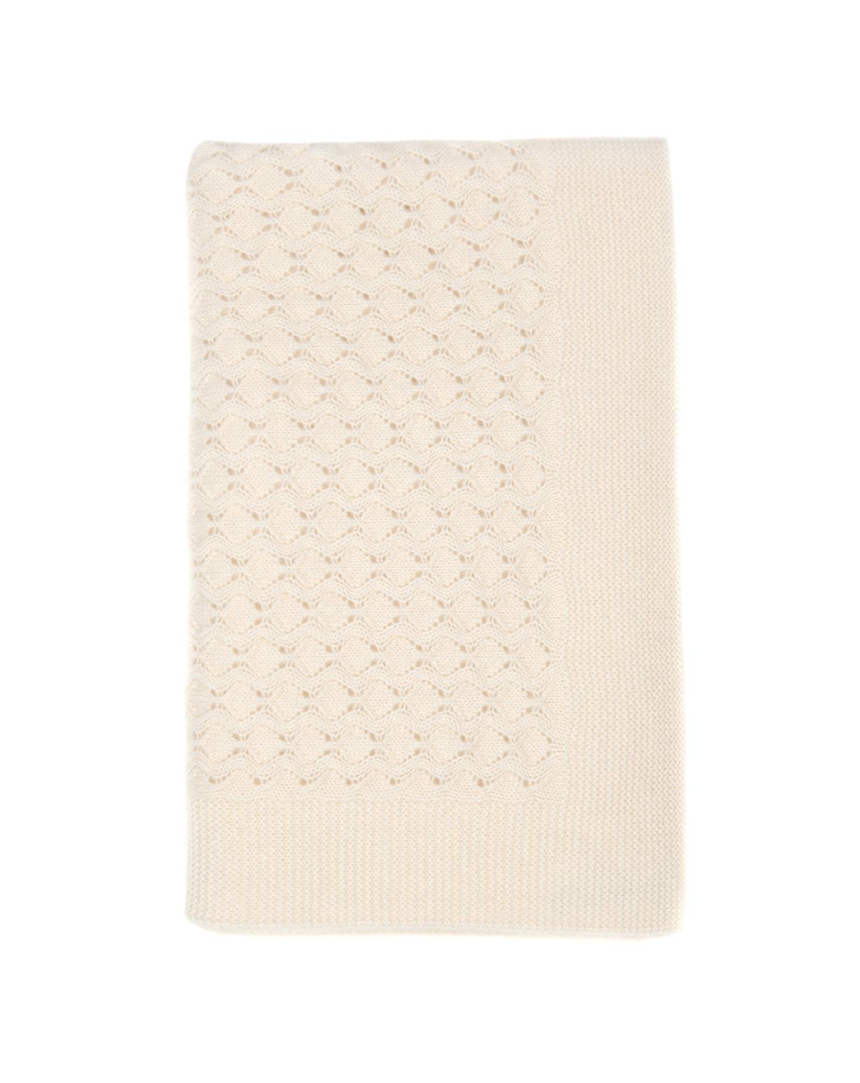 Cashmere Crochet Stitch Baby Blanket MaisonCashmere