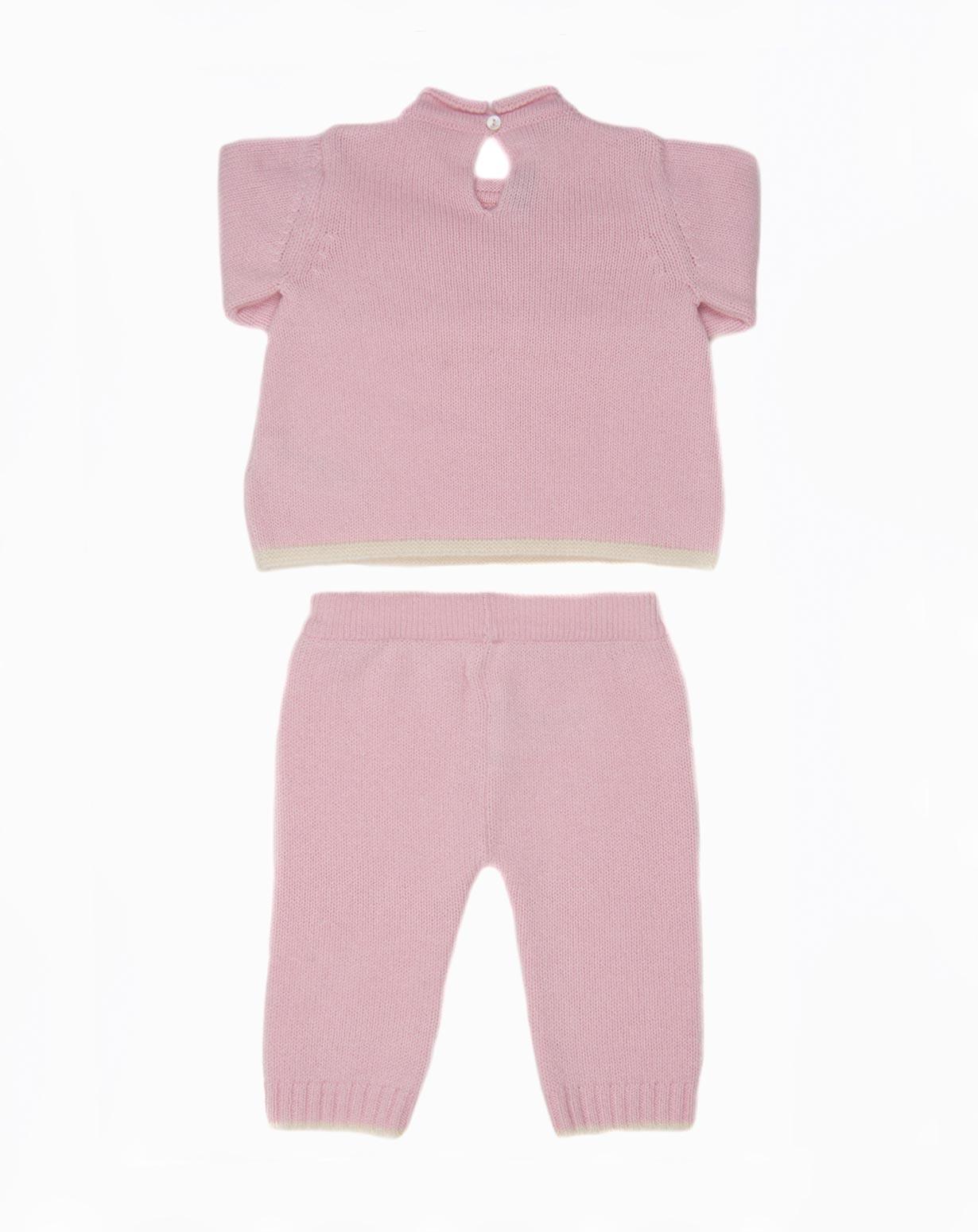 Cashmere Baby Girl Crew Neck & Pants MaisonCashmere