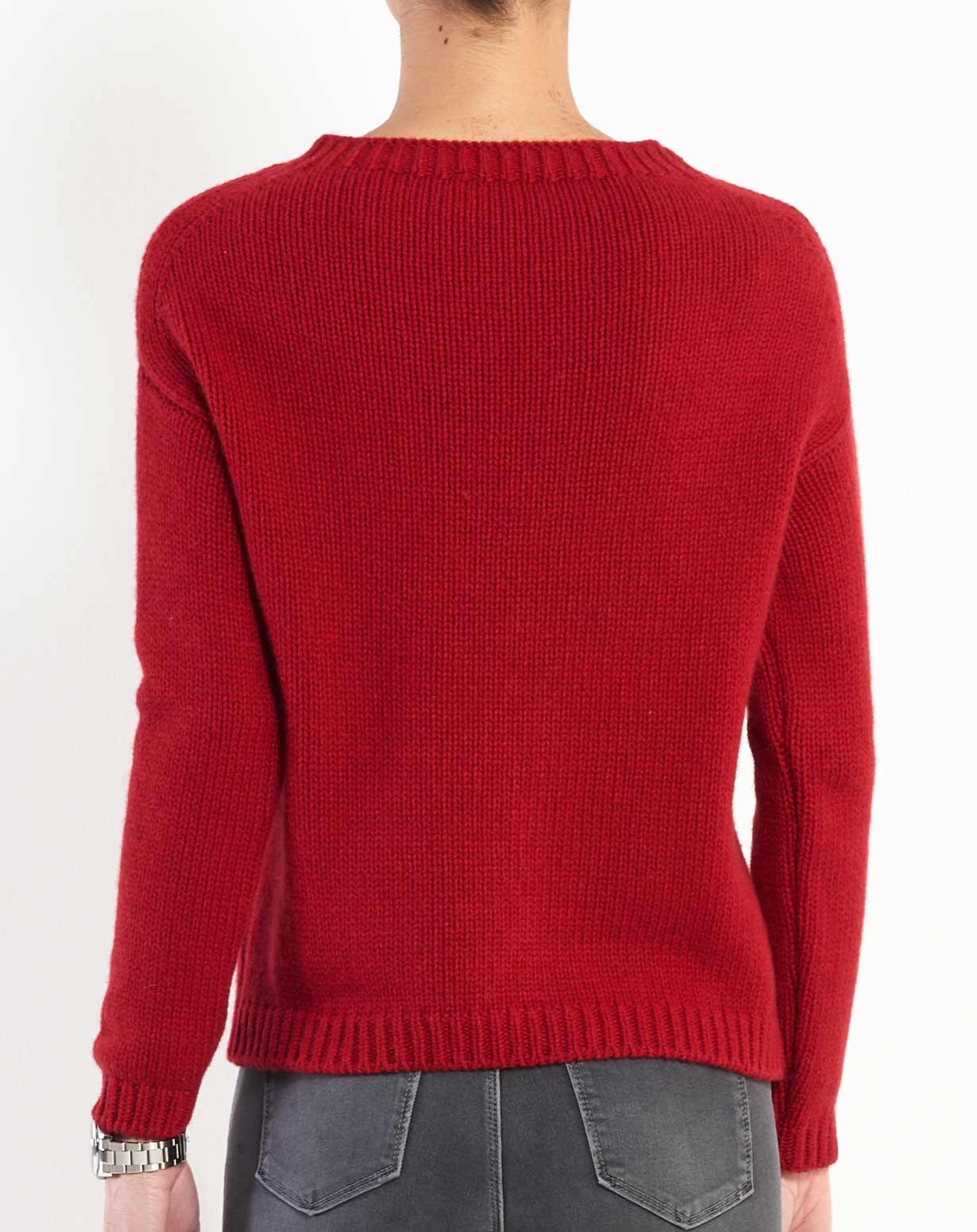 Maglione Donna In Cashmere E Lana - Scollo A V, Made In Italy - Elegante E Morbido - Foto 6