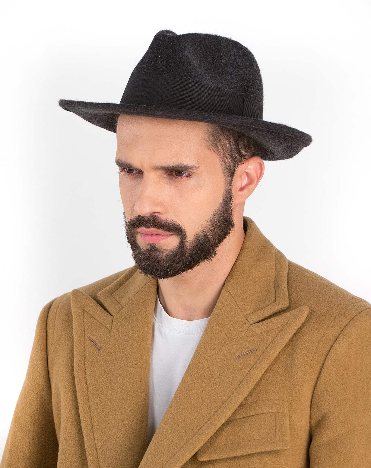 Chapeau mou classique en pur cachemire pour homme MaisonCashmere