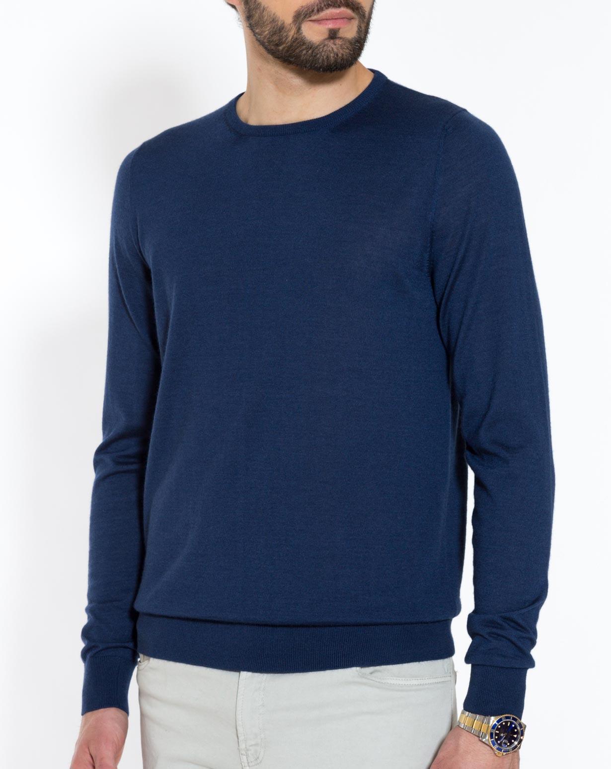 Men's Silk Cashmere Crew Neck MaisonCashmere