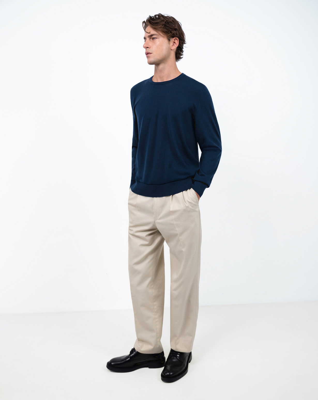 Pull Homme Callaway En Laine Mérinos Et Acrylique - Col Rond, Thermorégulant, Entretien Facile, Logo Brodé