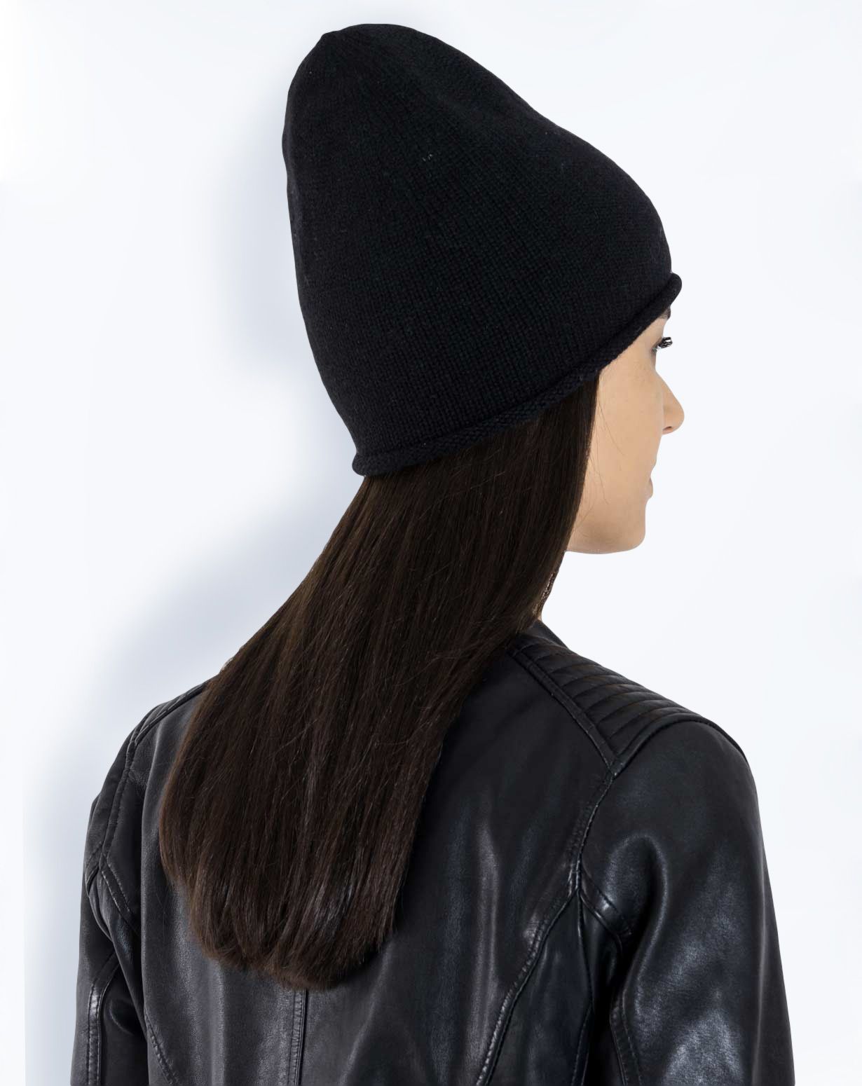 Bonnet Cachemire Femme – Motif Étoile – Doux Et Chaud – Fabriqué En Europe – Couleurs Classiques