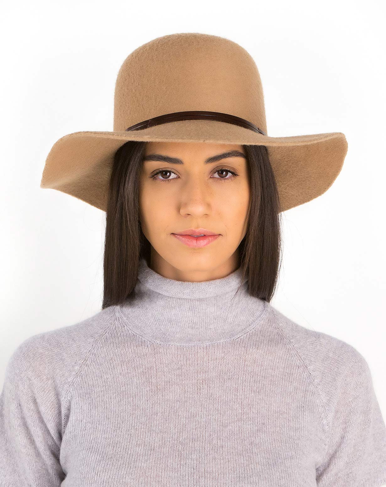 Ladies' Pure Cashmere Floppy Dunaway Hat MaisonCashmere